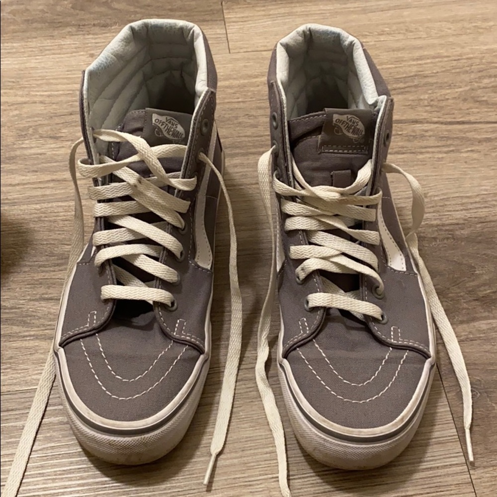 Gray high top vans